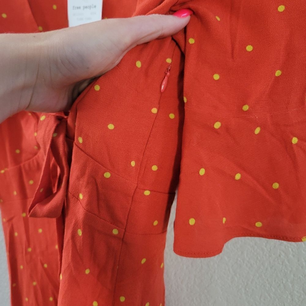 Free People polka dot dress size 6 NEW - Picture 9 of 13